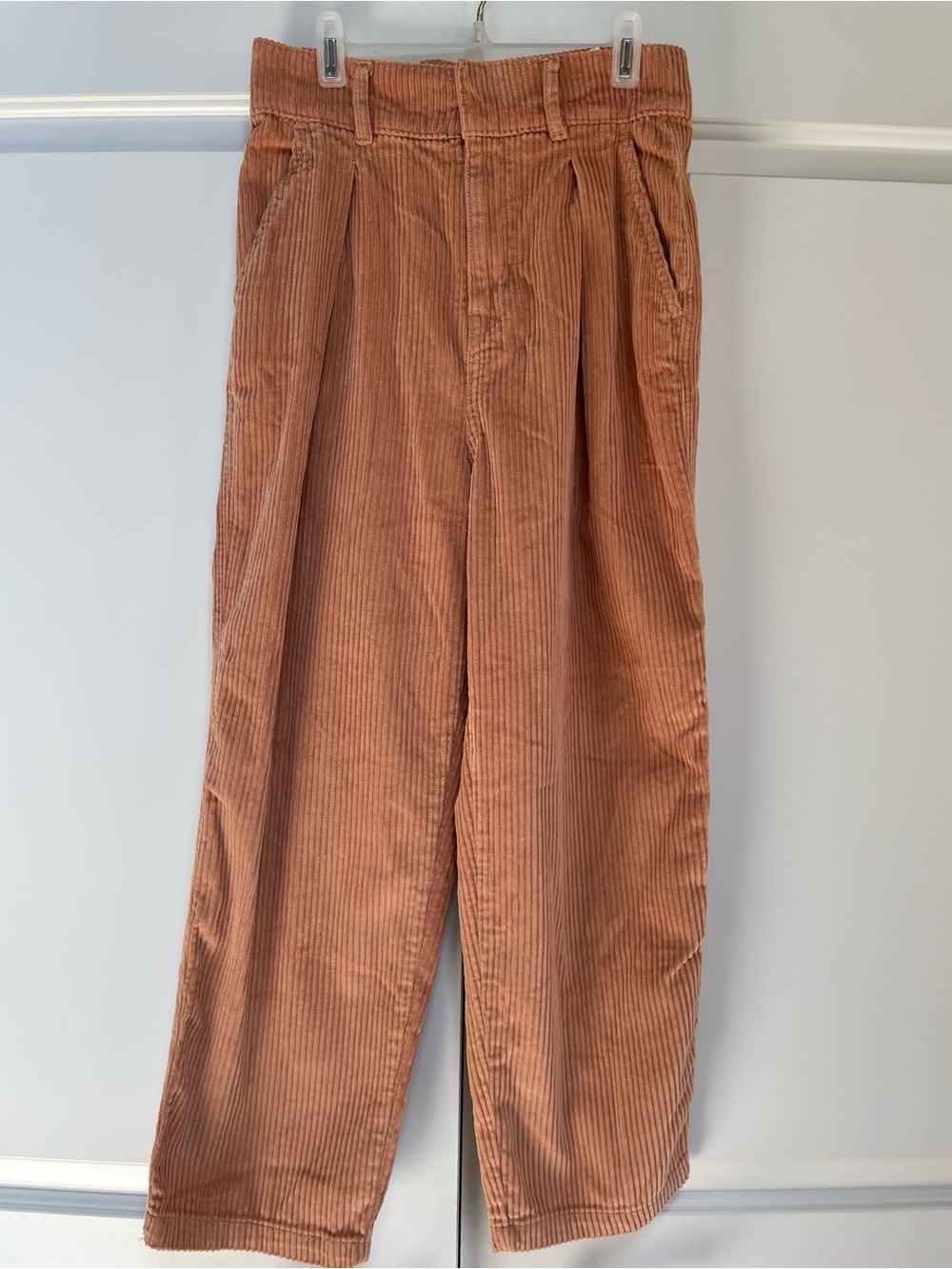 New!  BDG Peach Wide Wale High Waisted Pockets Cropped Corduroy Pants Casual